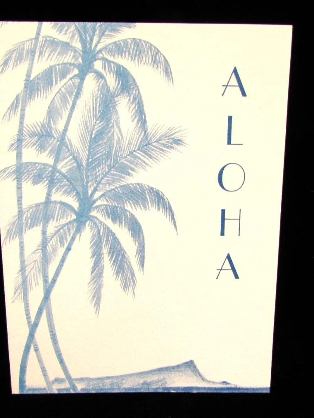 Lot Of 8 Aloha Greetings Notecards Coral Cards Hawaii 1984 Palm Trees